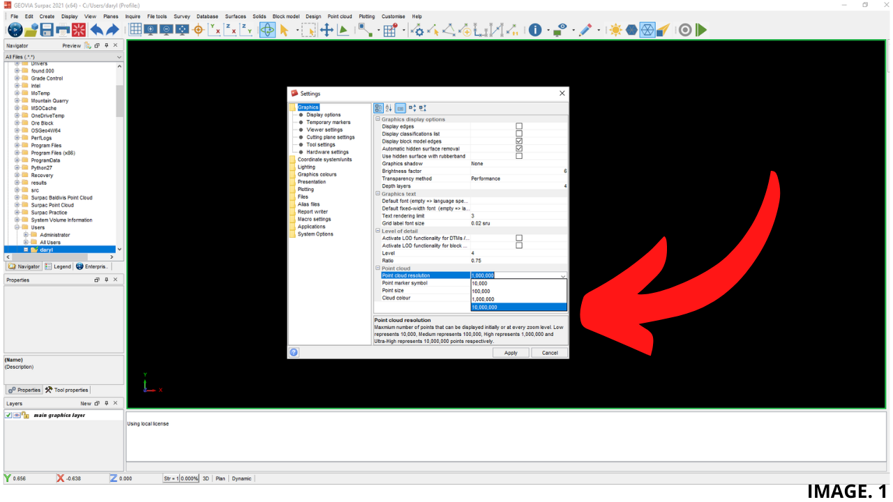 Choosing Point Cloud Resolution