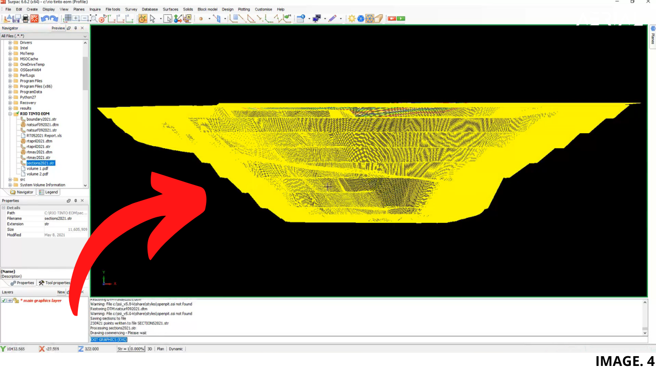 Sections Model in Surpac